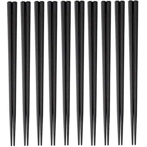Daikoku Kogyo SPS reusable chopsticks 23cm hexagonal (black) 100 pieces
