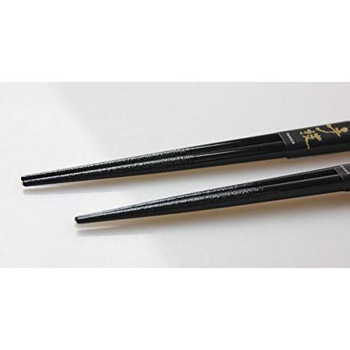 Fujishiro Kogei Chopsticks, Dishwasher Safe, Wakasa-lacquered Couple Chopsticks, Tonbodama Eternal, in Paulownia Box 43388-1