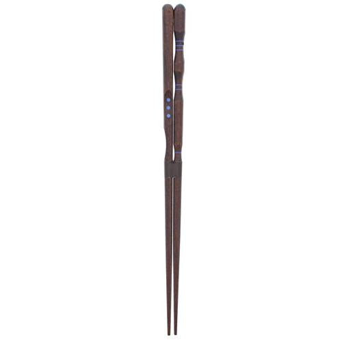 Ishida Discipline Chopsticks (How to Hold) Three Point Support Lacquer Wood (Natural Wood) 23cm