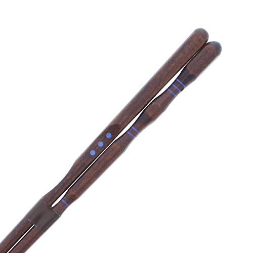 Ishida Discipline Chopsticks (How to Hold) Three Point Support Lacquer Wood (Natural Wood) 23cm