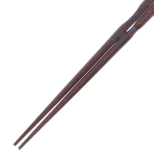 Ishida Discipline Chopsticks (How to Hold) Three Point Support Lacquer Wood (Natural Wood) 23cm