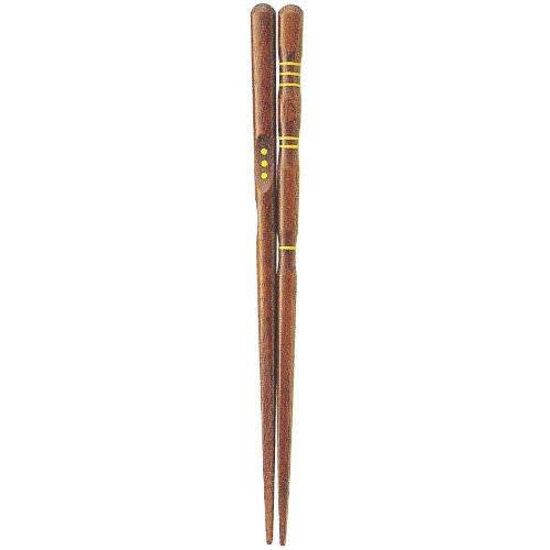 Ishida 11424 Three-Point Chopsticks for Right-Handed Natural Wood Approx. 16.5cm