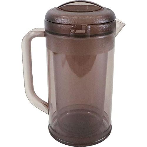 Fuyuji Honma Kogyo Non-Wet Pitcher 1.7L Smoke Brown Made In Japan Water Pitcher Double Structure Anti-Condensation Water Bottle Commercial Use Ppt371