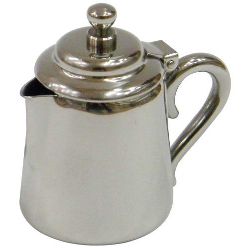 Pearl Metal Milk Pot With Lid M Type For 3 People Stainless Steel Commercial Use Made In Japan C-9616