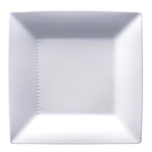 Noritake Square Plate 23Cm Rizmo White Microwave Safe Dishwasher Safe Fine Porcelain T5342A/1610