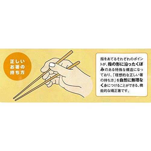 Ishida Children's Corrective Chopsticks, Three-Point Support Chopsticks, Right-handed, 16.5cm