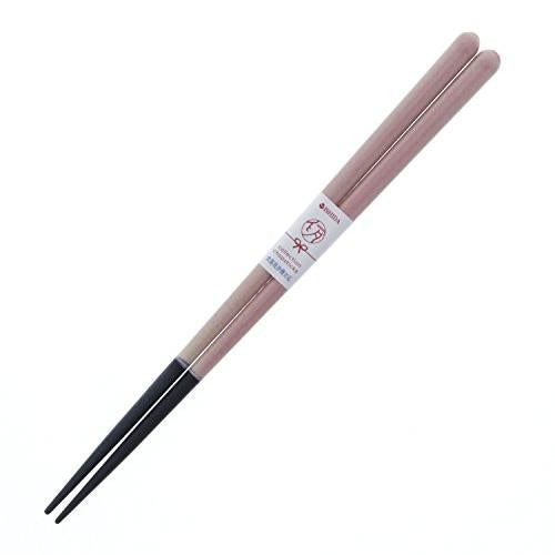 Ishida Japanese Chopsticks Kumonoi Wooden (Natural Wood) Acrylic 20.5cm Pink