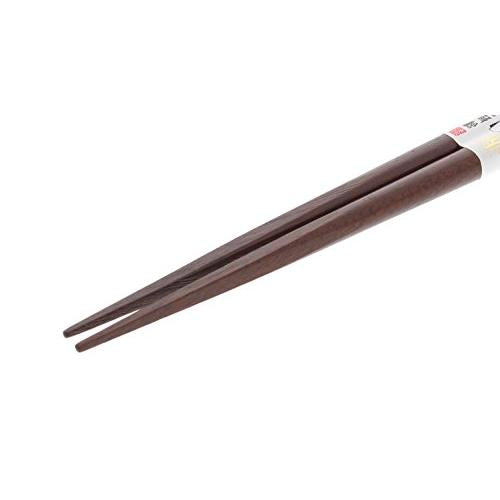 Ishida Japanese Chopsticks Kinza Owl Wooden (Natural Wood) Lacquer Tip Corner 20.5cm