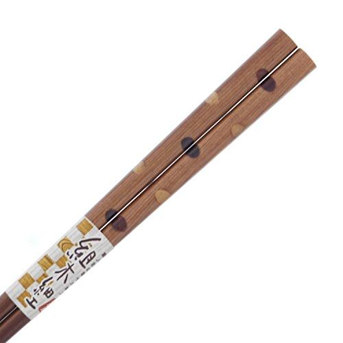 Chopsticks Kumiki Craft Polka Dots Wooden (Natural Wood) Point 23cm