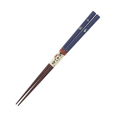 Ishida Japanese Chopsticks Shellwork Abalone Jugoya Rabbit Wooden (Natural Wood) Lacquer Painted 23cm Blue