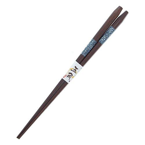 Chopsticks pentagonal Japanese people wooden (natural wood) lacquer painted 23cm