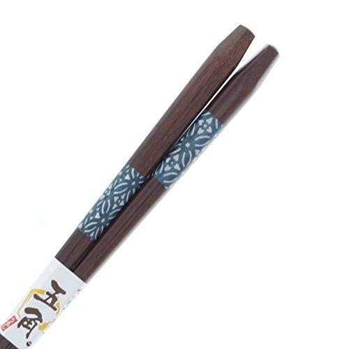 Chopsticks pentagonal Japanese people wooden (natural wood) lacquer painted 23cm