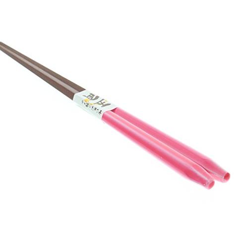 Ishida Japanese Chopsticks Pentagonal Frappe Wooden (Natural Wood) Pink 23cm