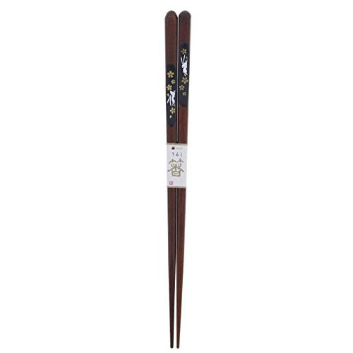 Chopsticks lacquer stylish rabbit wooden (natural wood) tip 23cm