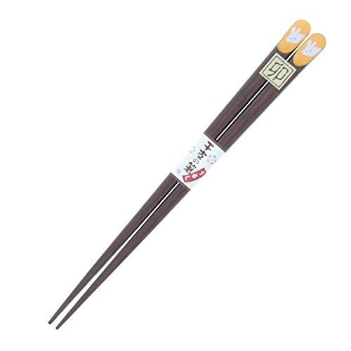 Chopsticks Zodiac Rabbit (Rabbit) Lacquer Painted Wooden (Natural Wood) 18cm