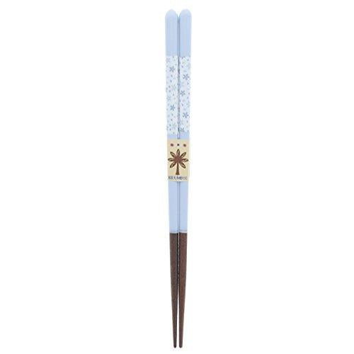 Chopsticks Dishwasher Safe Pastel Flower (Floral Pattern) Wooden (Natural Wood) Acrylic Blue 18cm