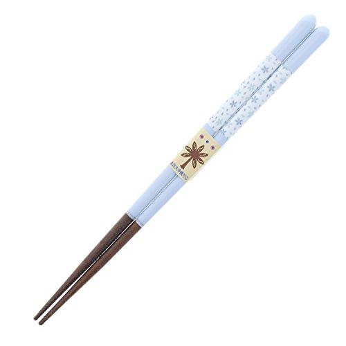 Chopsticks Dishwasher Safe Pastel Flower (Floral Pattern) Wooden (Natural Wood) Acrylic Blue 18cm