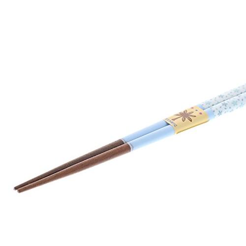 Chopsticks Dishwasher Safe Pastel Flower (Floral Pattern) Wooden (Natural Wood) Acrylic Blue 18cm