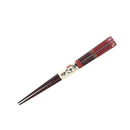 Ishida Japanese Chopsticks Shellwork Abalone Aya Rabbit Wooden (Natural Wood) Lacquered Red 16.5cm