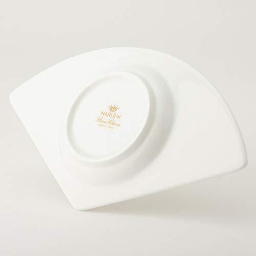 Narumi Plate Professional Style 20Cm Platinum Stylish Fan Shape Made In Japan 50818-5090