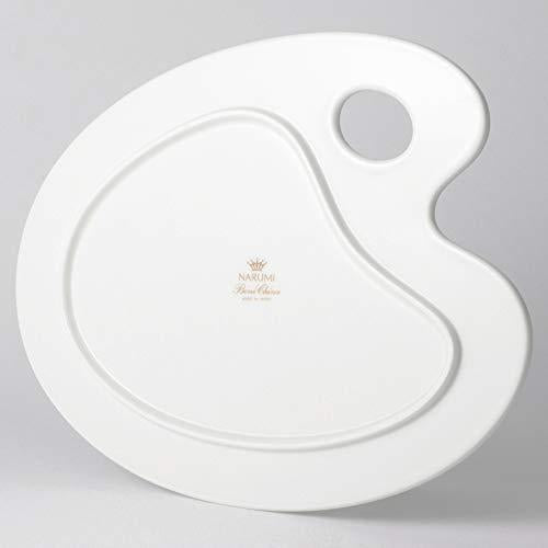 Narumi Plate Pro Style White 23Cm Palette Plate Microwave Warmable Made In Japan 8725-9730