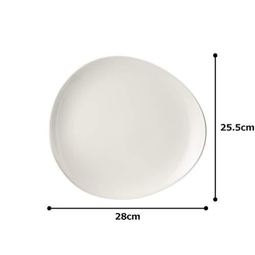 Narumi Plate Dish Patia 28Cm White Stylish Simple One Plate Lunch Plate Flat Plate Microwave