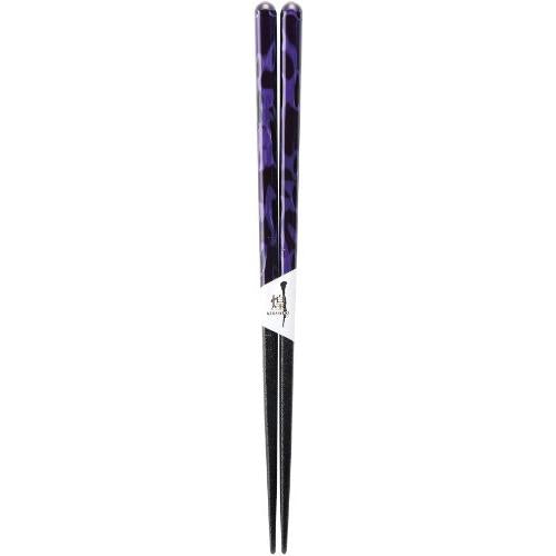 Kawai "Japanese Pattern Chopsticks" Lacquer Lausanne Purple 23cm 36779