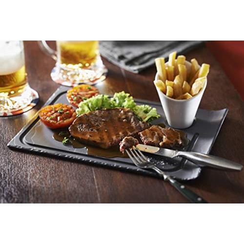 Revol Basalt Steak Plate (With Indent) Curved Edge 647782