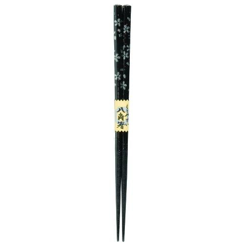 Kawai Chopsticks Dishwasher Safe Octagonal Chopsticks Sakura Group Black 23cm 102580