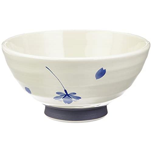 Arita Ware Rice Bowl, Tea Bowl, Blue, Large, Diameter 13Cm, Cherry Blossom Dance 65407