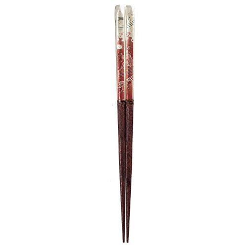 Isso Chopsticks Polyester Painted Lacquer Iwainami Made in Japan Wooden (Natural Wood) 21cm