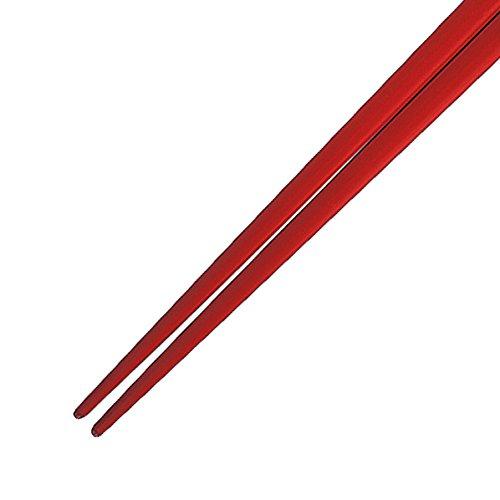 Issou Japanese-made chopsticks, lacquer (Wajima lacquer), plum flower pattern (Umekamon) 21.5cm