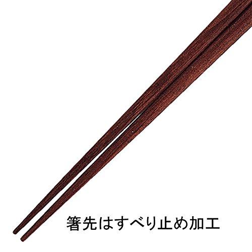 Issou Chopsticks Lacquer Painted Himeu (Himeu) Made in Japan Wooden (Natural Wood) Anti-Slip Treatment 23cm