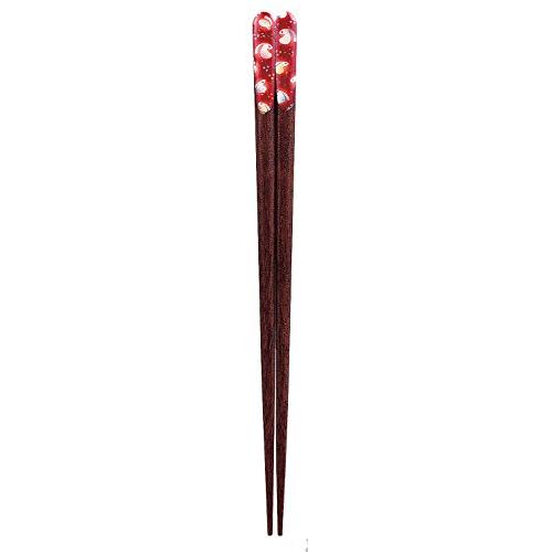 Issou Chopsticks Lacquer Painted Himewu Made in Japan Wooden (Natural Wood) Anti-Slip Treatment 20.5cm