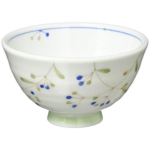 Mino Ware Lightweight Rice Bowl, Tea Bowl, Approximately 11Cm, Microwave And Dishwasher Safe, Nut Blue 131-1011