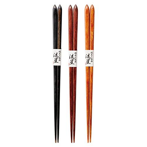 Kawai "Japanese Pattern Chopsticks" Laminated Chopsticks Ryusei Vermilion 23cm 105970