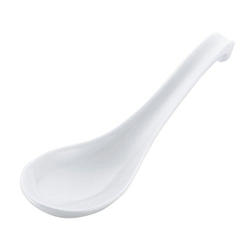 Porcelain white ramen spoon