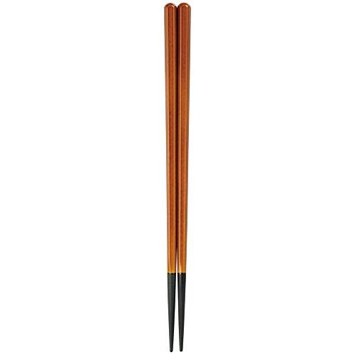 Fukui Craft Chopsticks Made in Japan 20.5cm [Dishwasher/Dryer/Microwave OK] Hexagonal Wood Grain Chopsticks Shunkei Nuri ZA-372190