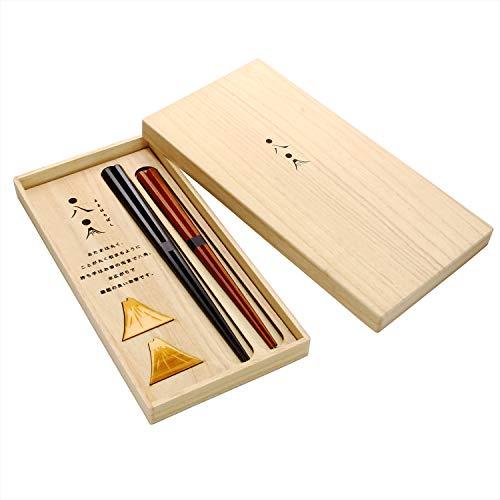 Aito Seisakusho "Hyozaemon" Maruhachi set chopsticks (wooden box) wide-opening chopsticks made in Japan gift 104506