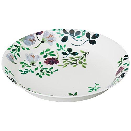 Narumi Curry Plate Pasta Plate Anna Emilia Grandmother'S Bouquet 24Cm Green Floral Pattern Cute Wedding Gift Respect For The Aged Day Presentation