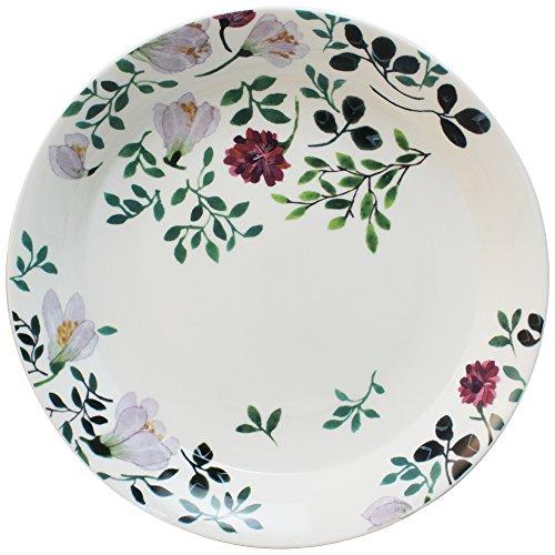 Narumi Curry Plate Pasta Plate Anna Emilia Grandmother'S Bouquet 24Cm Green Floral Pattern Cute Wedding Gift Respect For The Aged Day Presentation