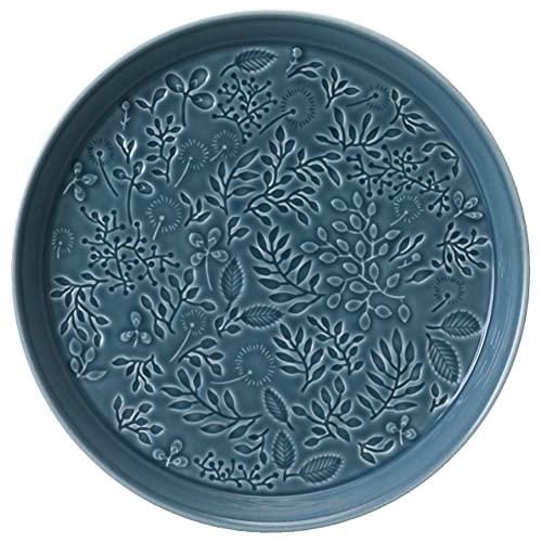 Narumi Plate Anna Emilia Midsummer Meadow Blue Diameter 19Cm Microwave Oven Dishwasher Safe Made In Japan 41612-5