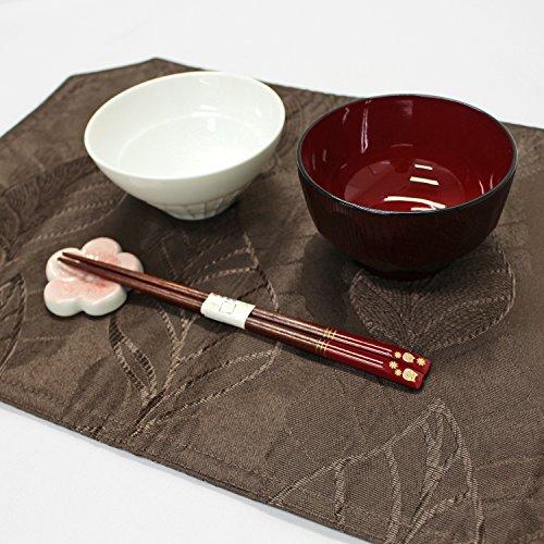 Ishida Chopsticks Kinza Fuku Owl Lacquer Painted Wooden (Natural Wood) Red 21cm