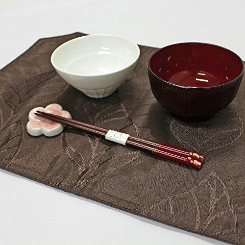 Ishida Japanese Chopsticks Kinza Lucky Cat Lacquer Painted Wooden (Natural Wood) Red 21cm 10190