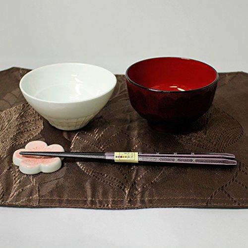 Ishida Chopsticks Japanese Sweets Purple Sweet Potato Color Pentagonal Purple 23cm