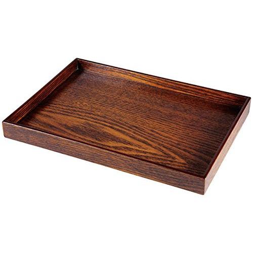 24Cm Wooden Banquet Caster Tray, Fuki Lacquer, Wood 85920330