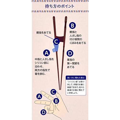 Ishida Supports how to hold chopsticks properly Chopsticks for adults 23cm For left-handed people