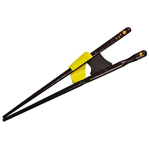 Ishida Supports how to hold chopsticks properly, chopsticks for children, 16.5cm, left-handed, black