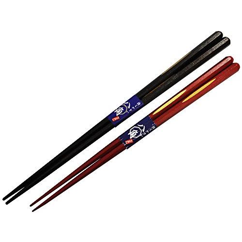 High-quality couple-painted chopsticks in paulownia box, octagonal pure gold water surface, 23.20.5cm, 2 servings 63111-2