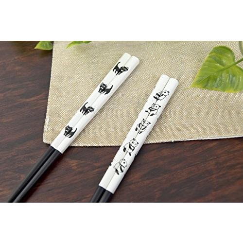 Aoba Children's Chopsticks, Dishwasher Safe, Natural Wood, Nyanko, 18cm